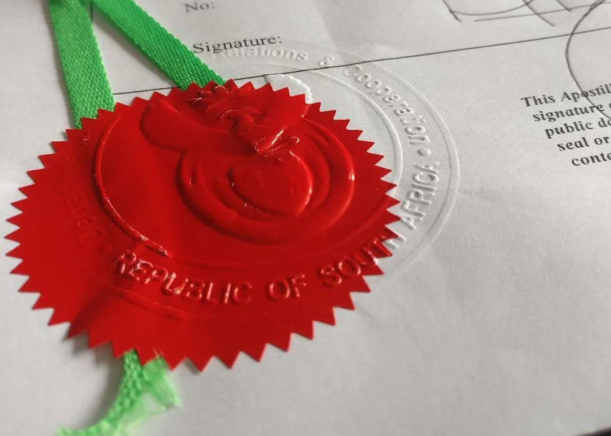 Apostille of official documents